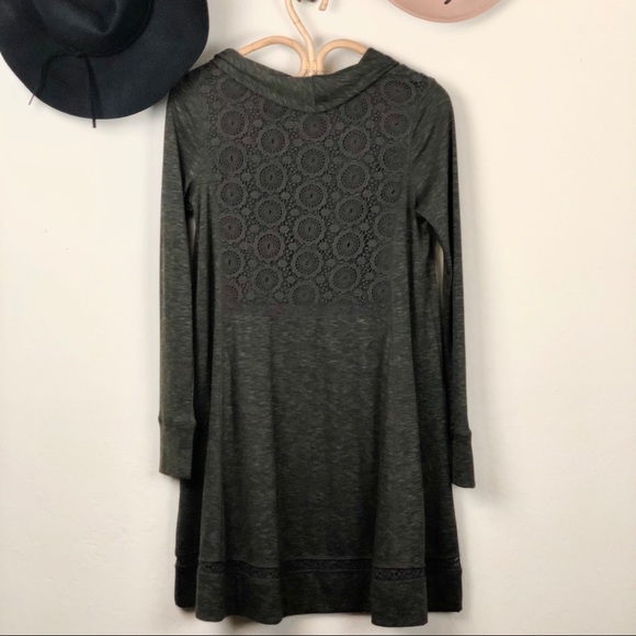 Anthro Saturday Sunday Green Cowl Neck Dress Small - Picture 8 of 12